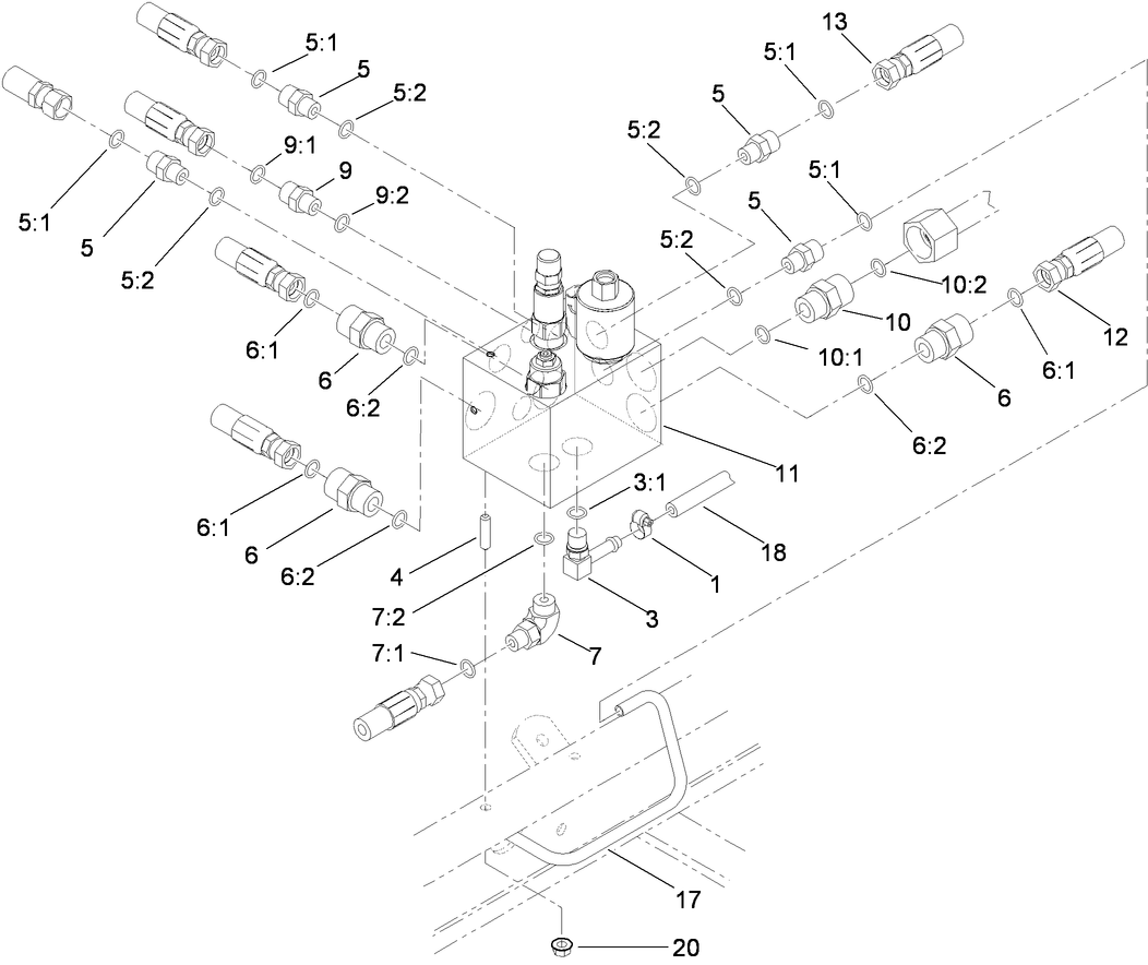 Manifold Block Installation Assembly