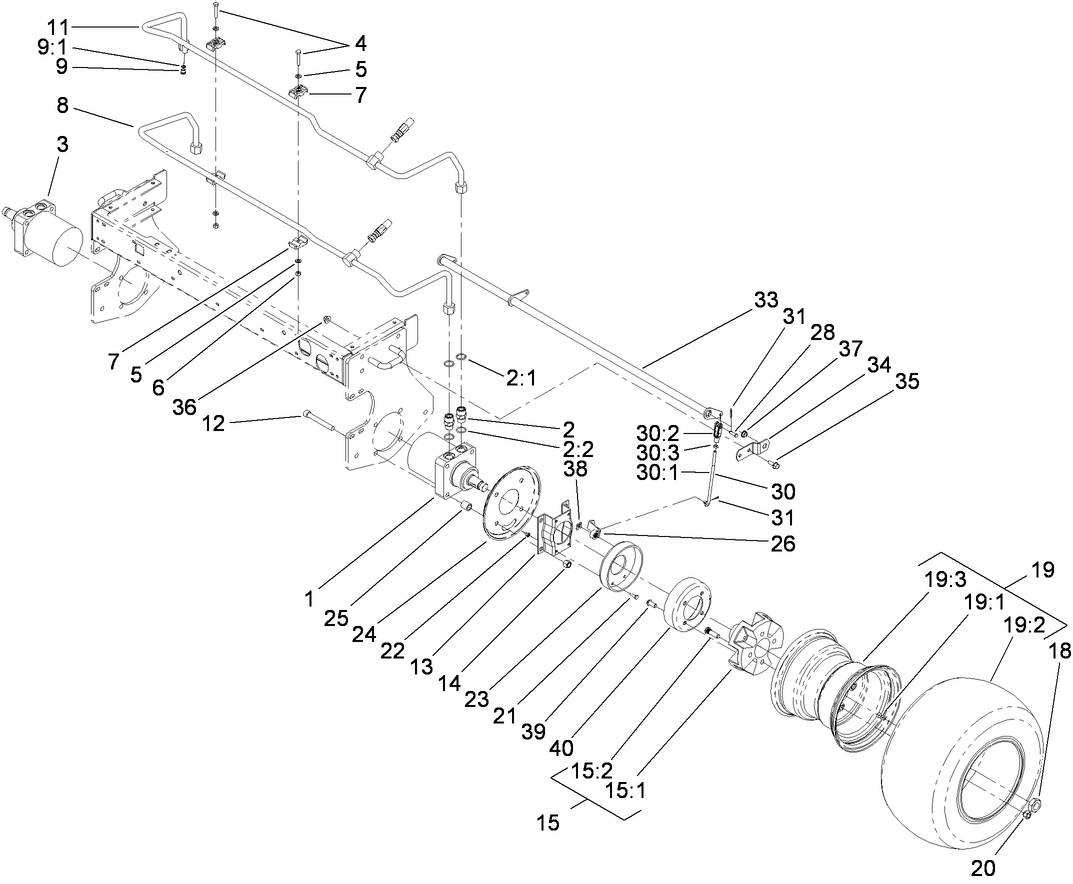 Front Wheel and Brake Assembly