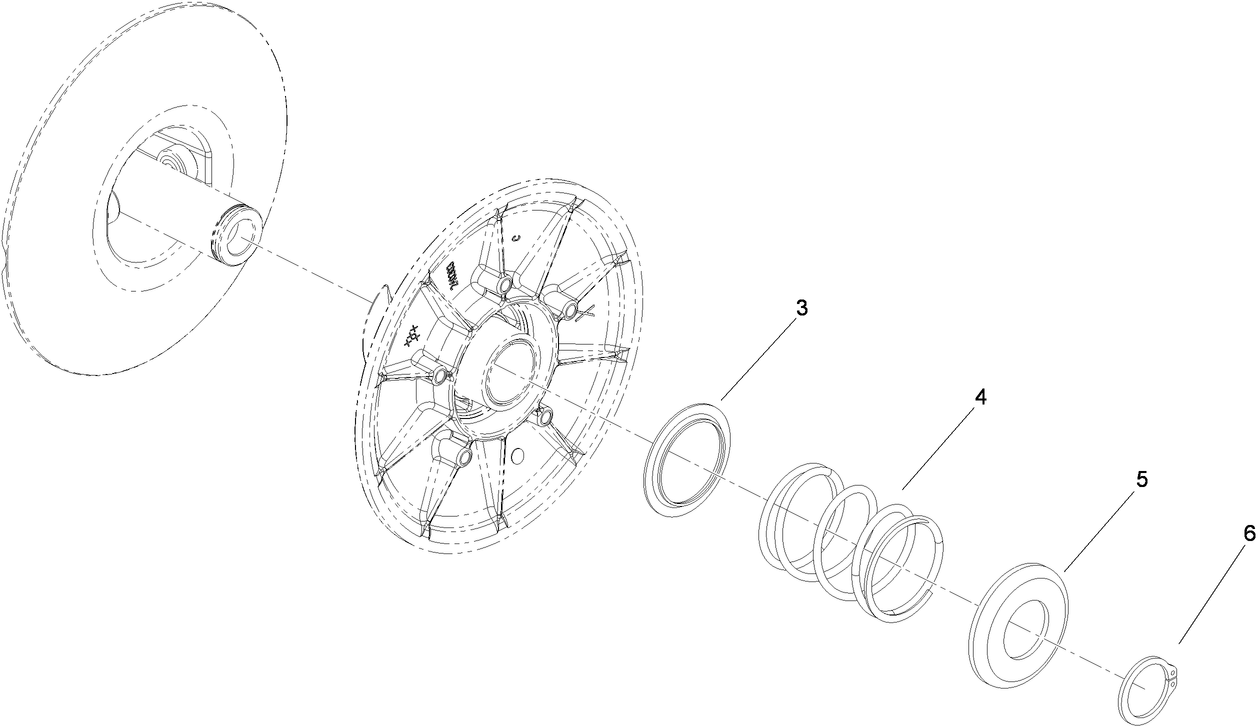 Secondary Clutch Assembly No. 119-0803