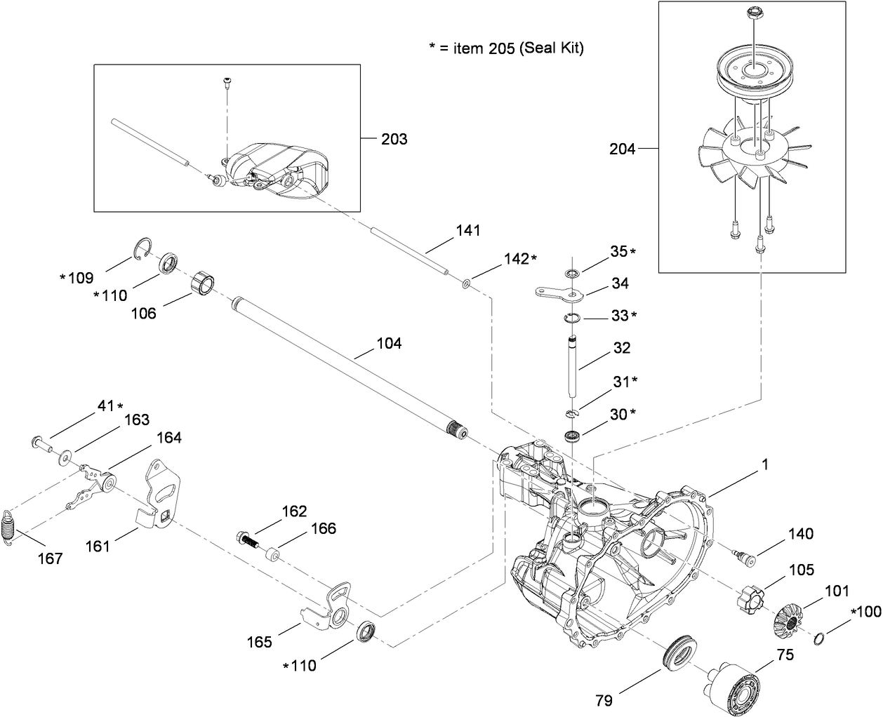 Main Housing Assembly Transmission No. 114-3192