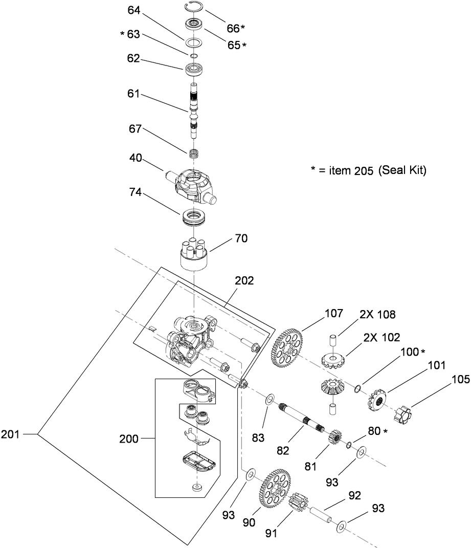 Center Section Assembly Transmission No. 114-3192