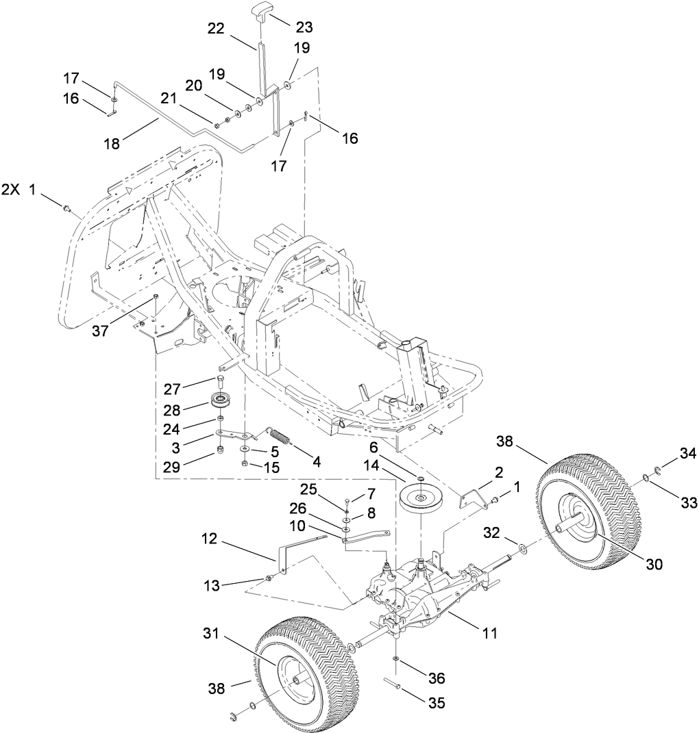 Gear Transmission and Linkage Assembly