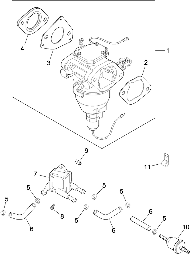 Fuel System Assembly  Kohler CV680-3020
