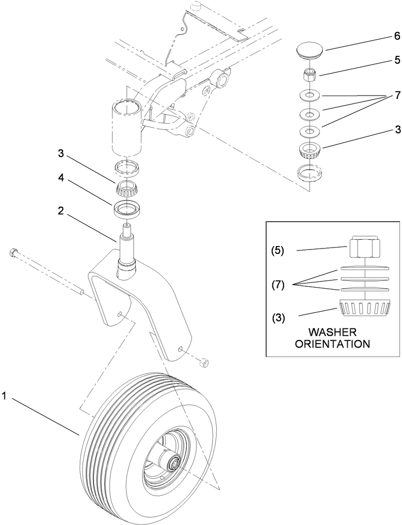 Caster Fork Assembly