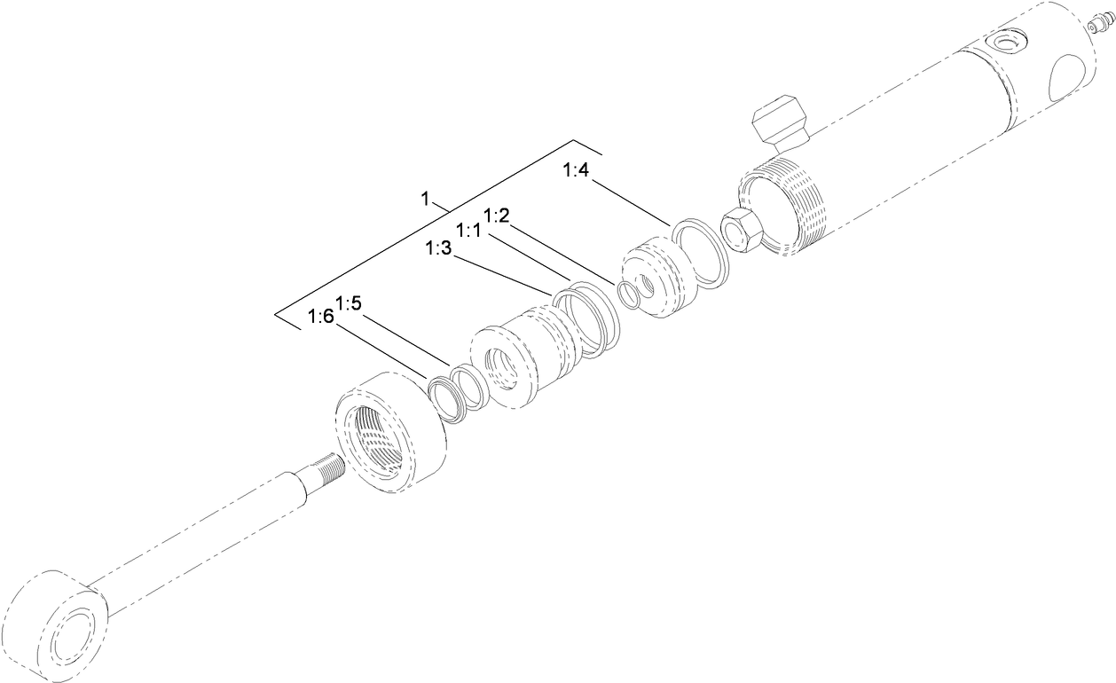 Hydraulic Cylinder Assembly No. 110-9834
