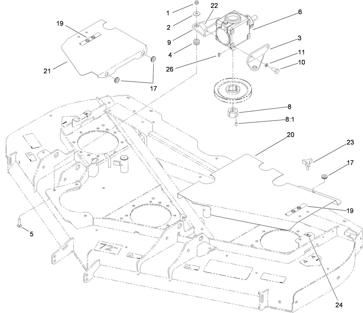 Cover and Gearbox Assembly