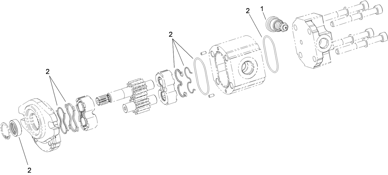 Hydraulic Gear Pump Assembly No. 112-9542