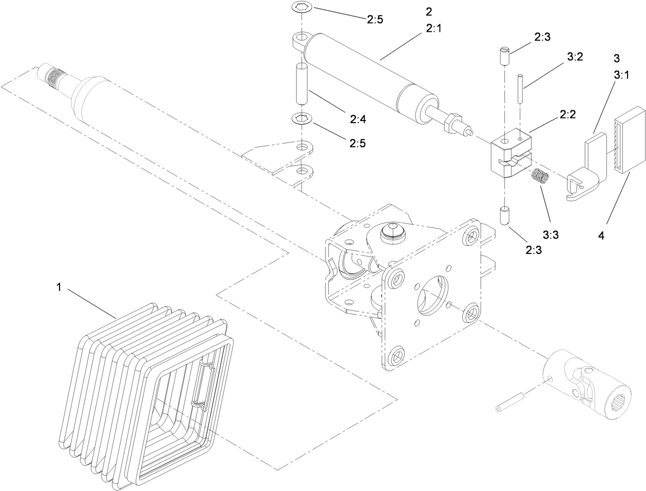 Steering Tilt Column Assembly No. 106-3622