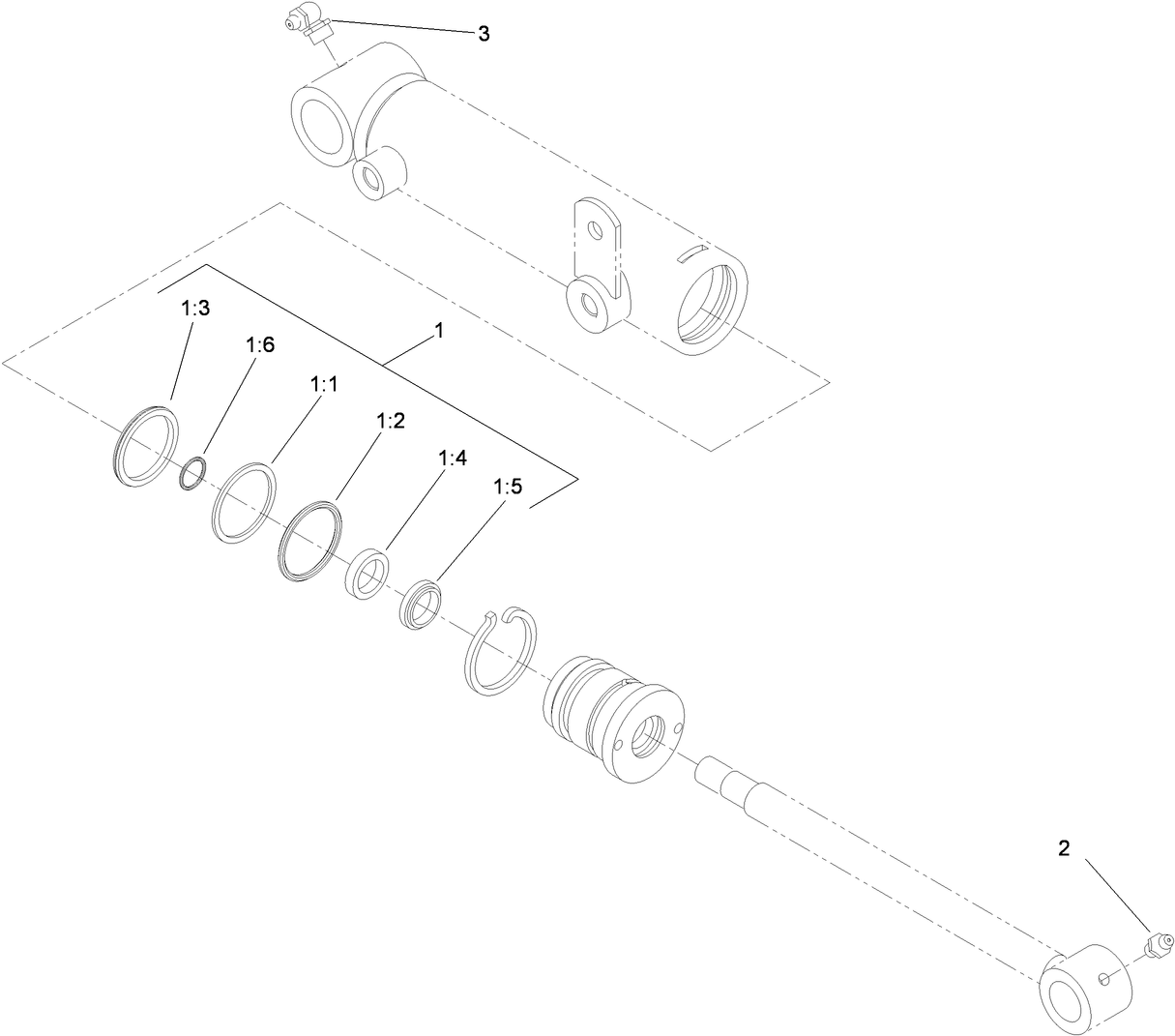 Hydraulic Cylinder Assembly No. 110-9033