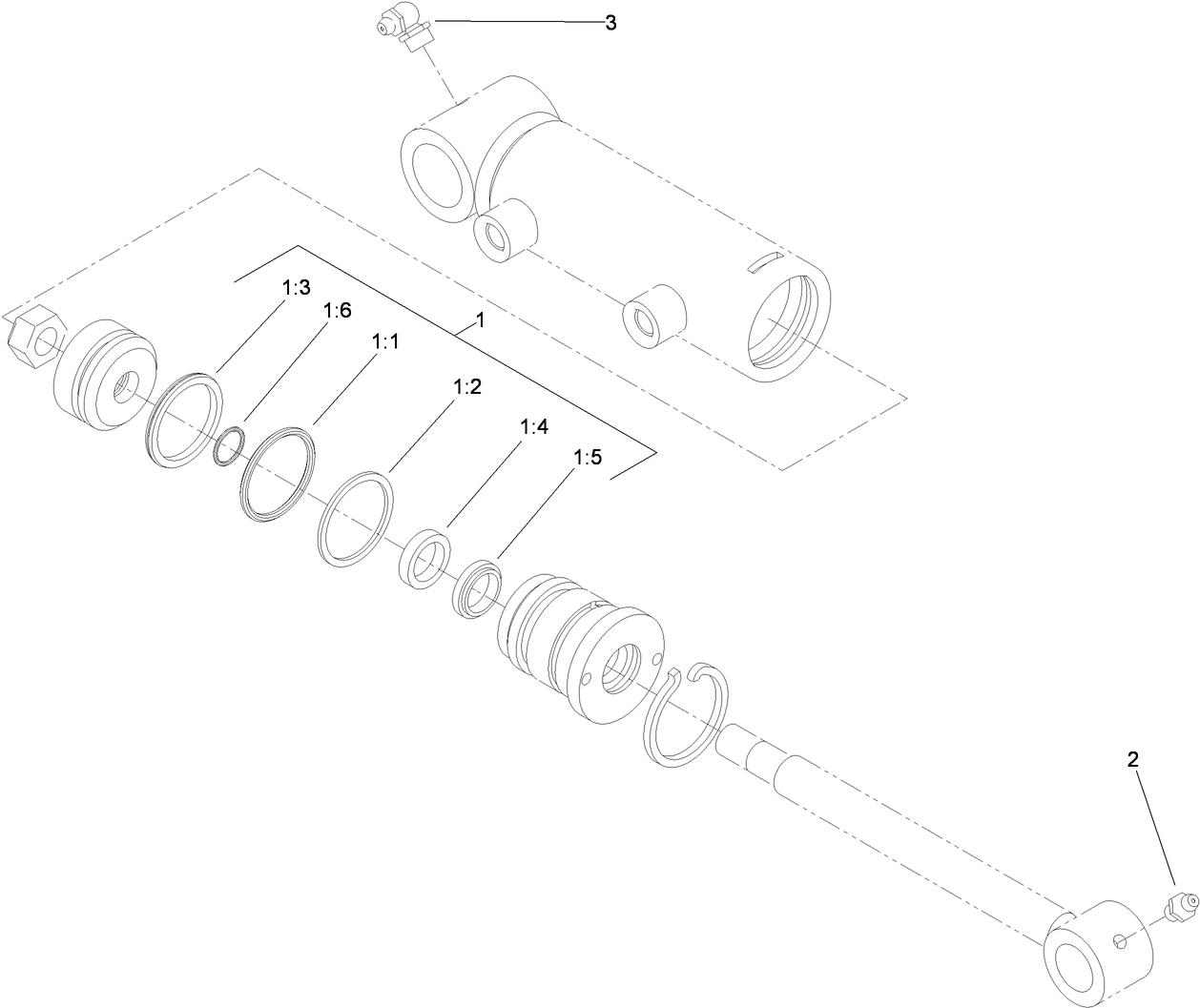 Hydraulic Cylinder Assembly No. 110-9034