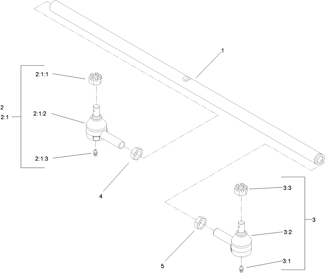Tie Rod Assembly No. 110-5334-03