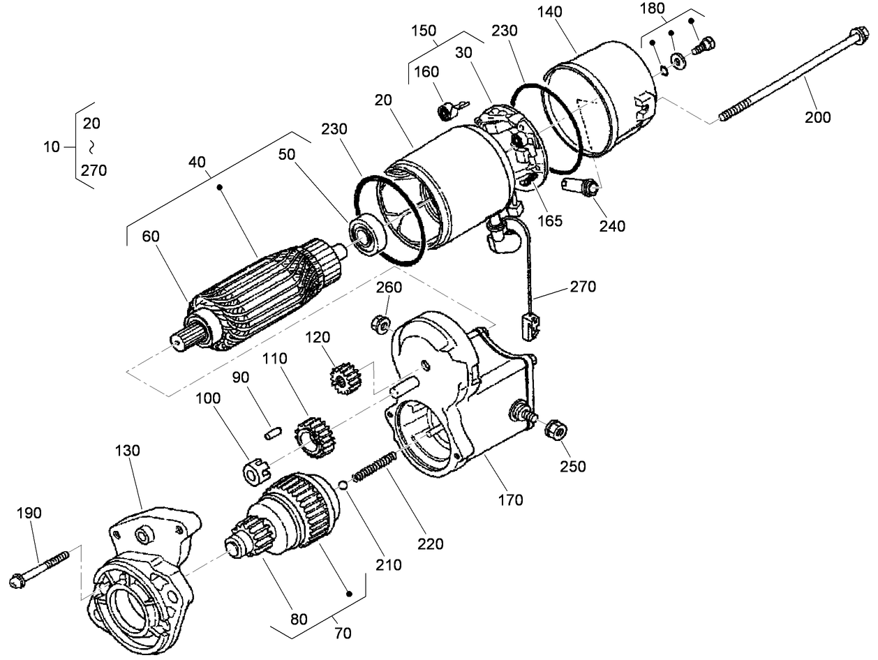 Starter Components Assembly
