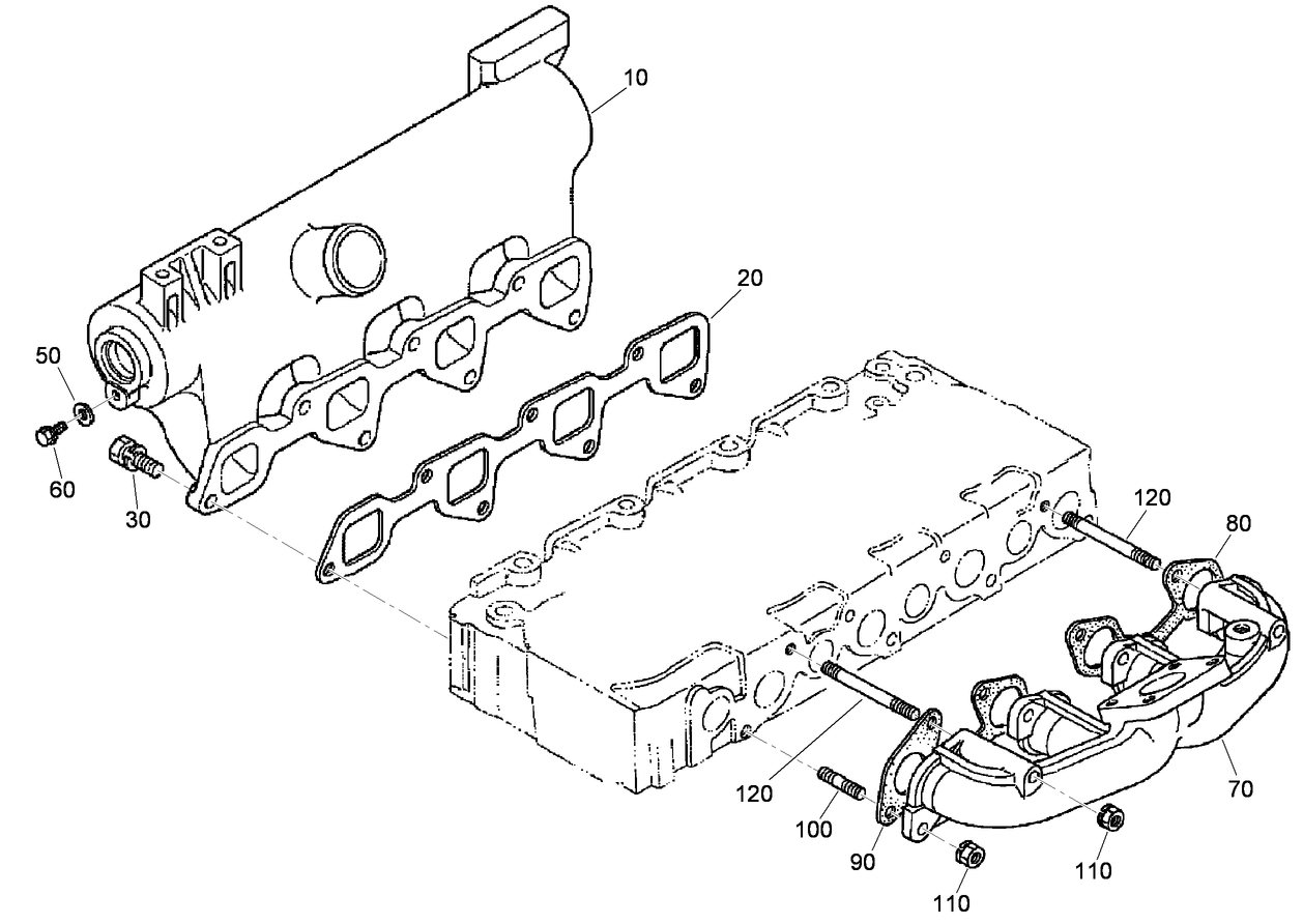 Inlet and Exhaust Manifold Assembly