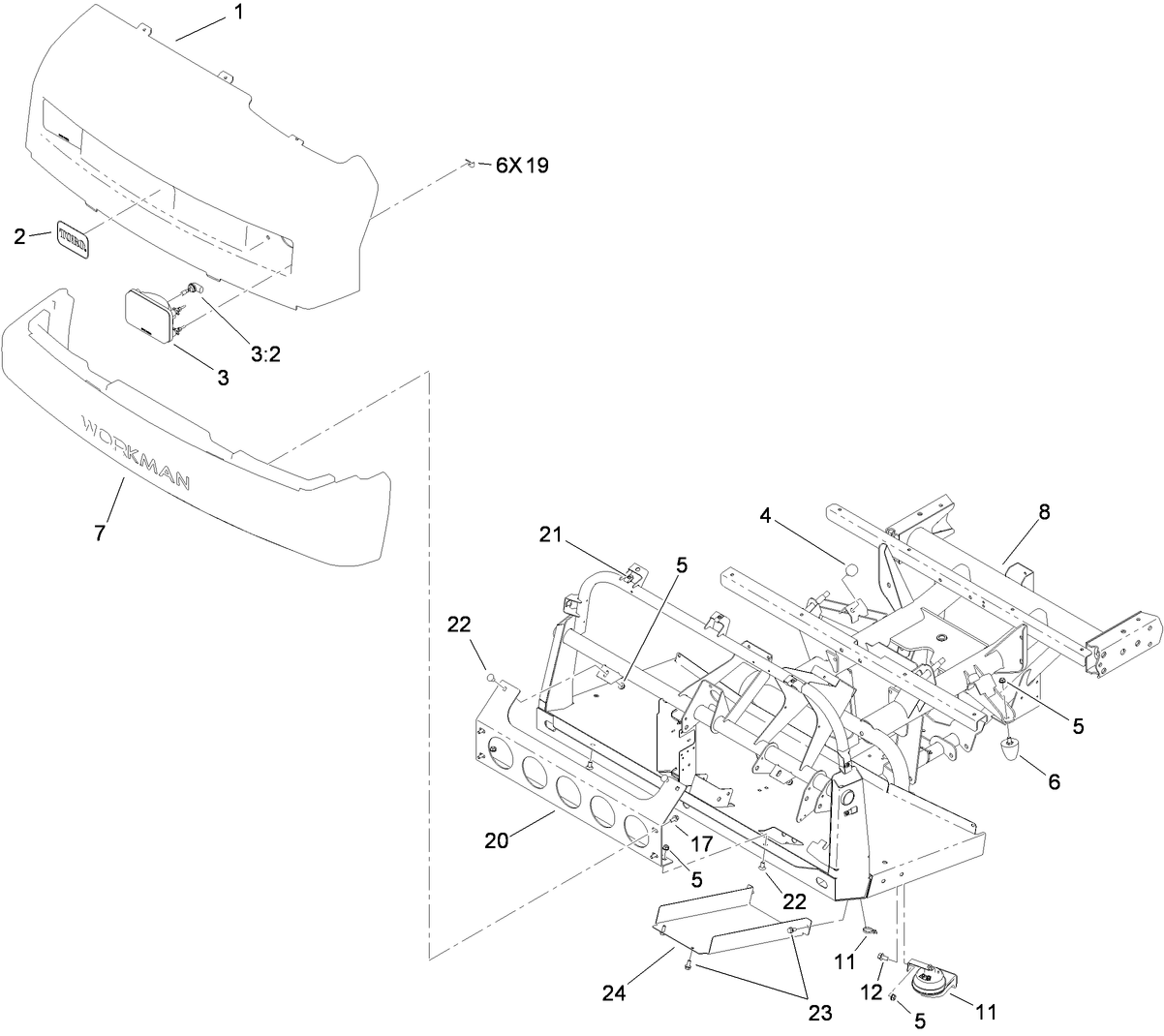 Hood and Bumper Assembly