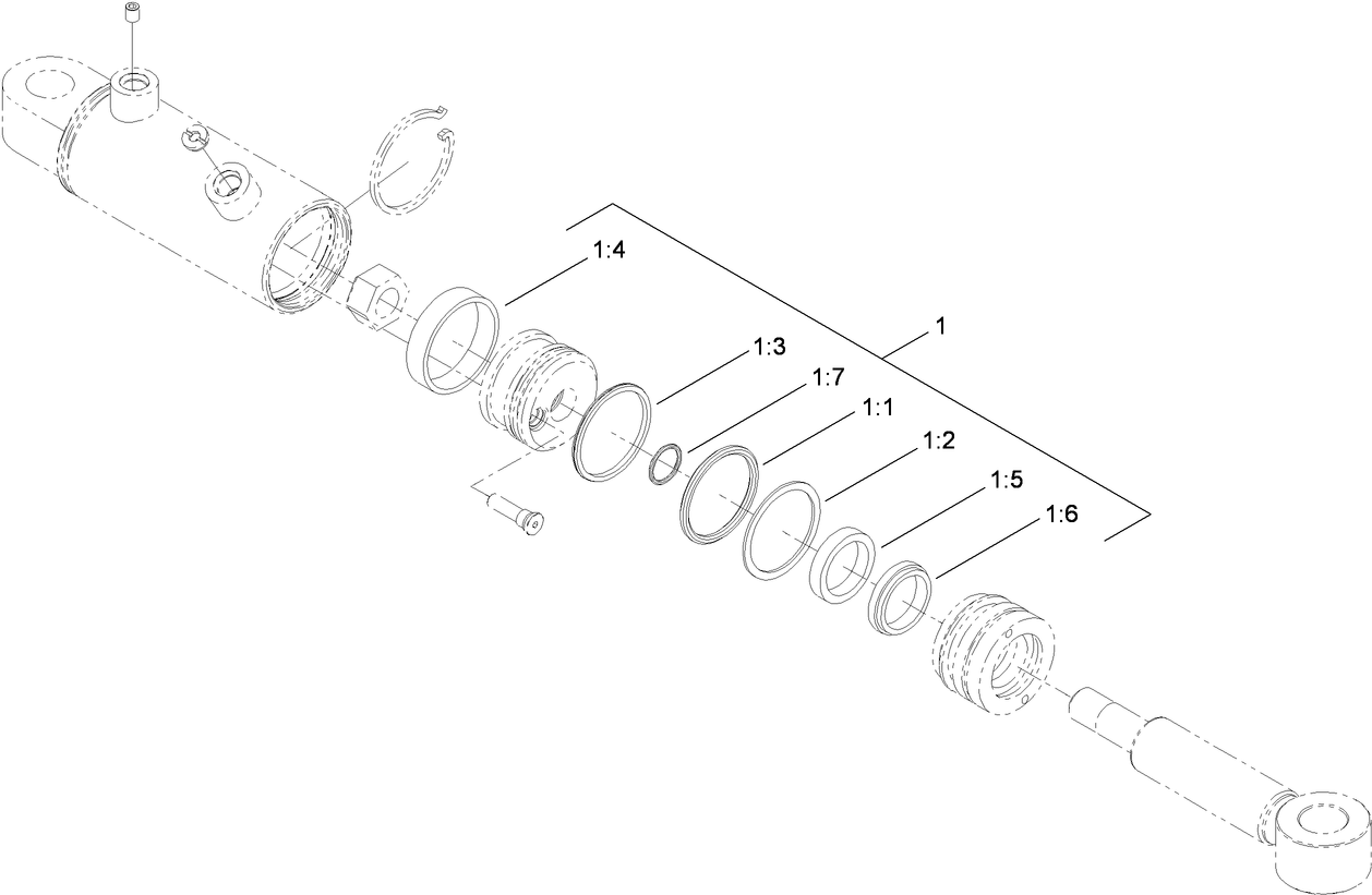 Hydraulic Cylinder Assembly No. 117-9227