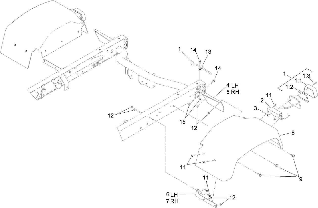 Tail Light and Fender Assembly