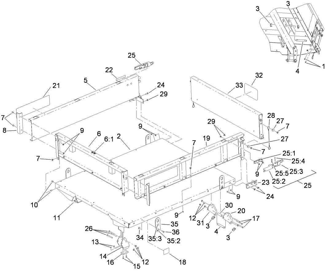 Full Bed and Side Panel Assembly