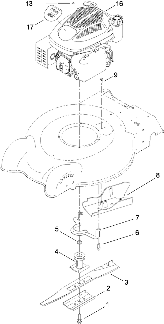 Engine and Blade Assembly