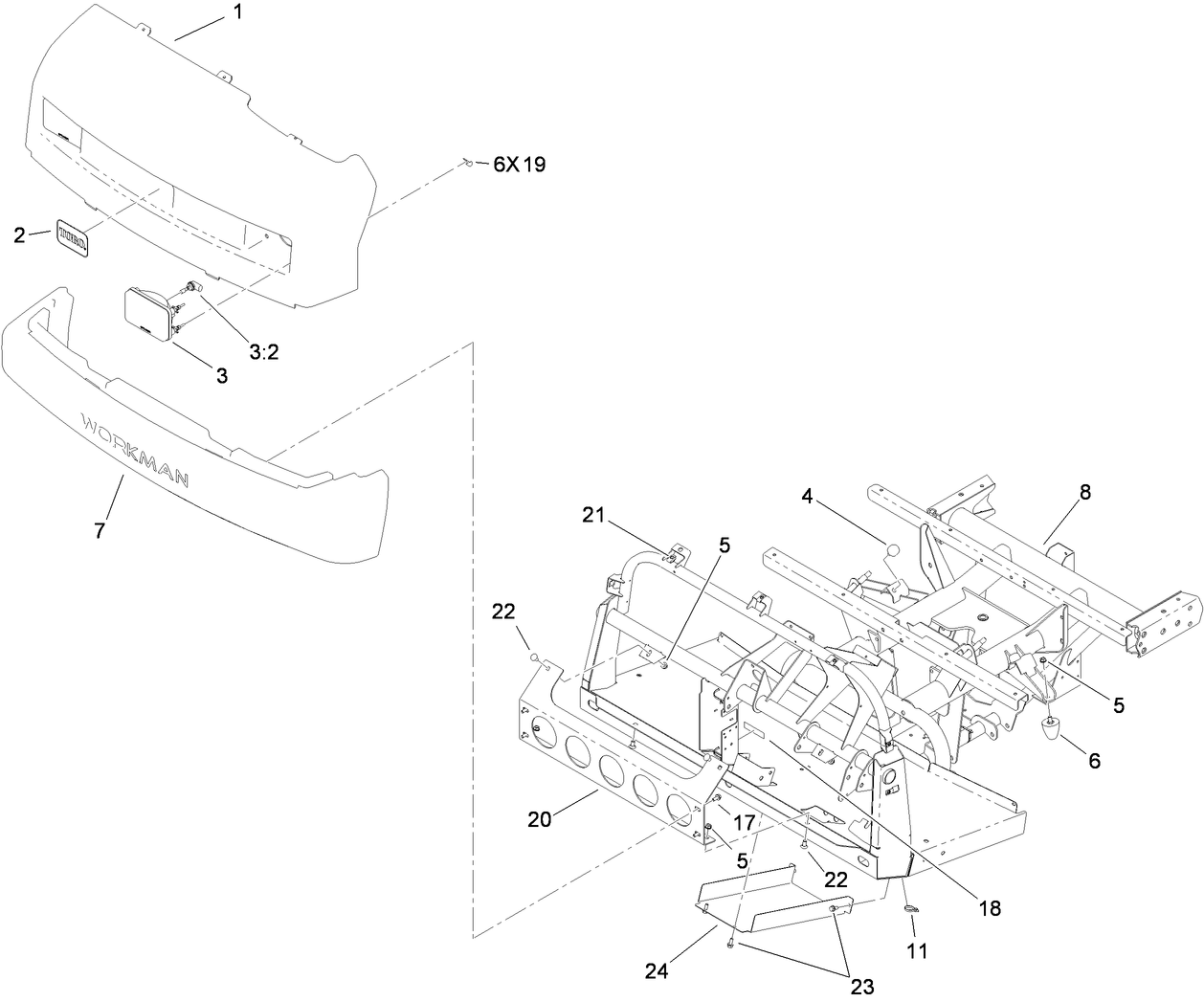 Hood and Bumper Assembly