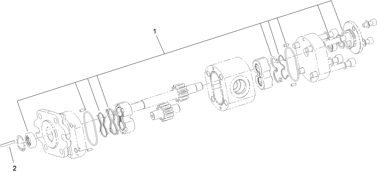 Hydraulic Gear Pump Assembly No. 114-8302