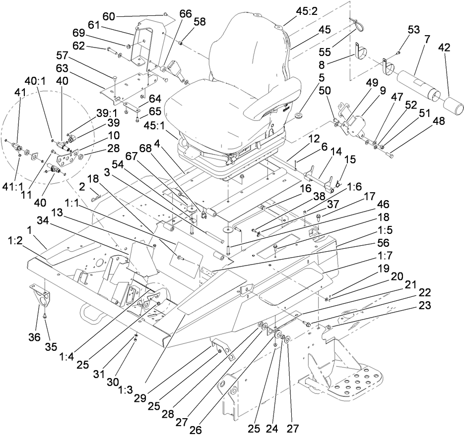 Platform and Seat Base Assembly