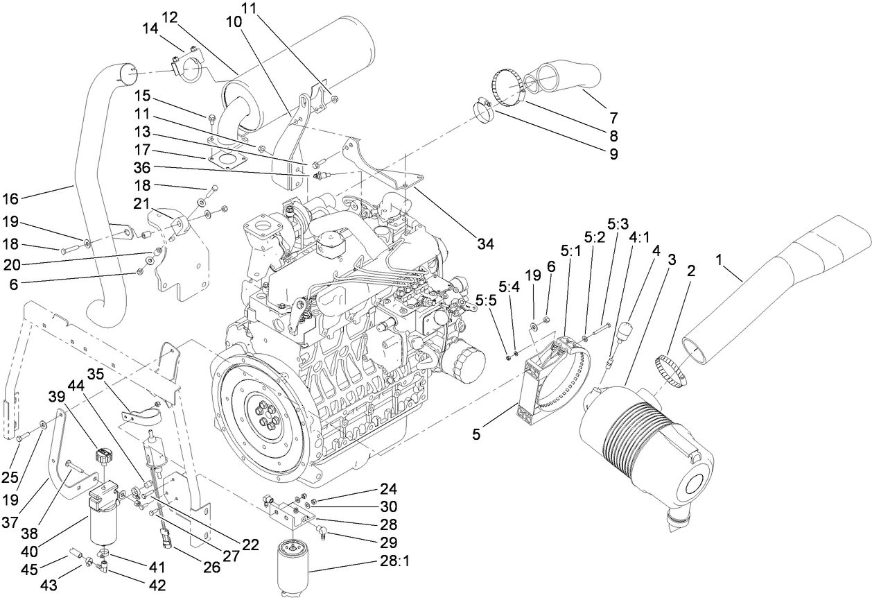 Air Cleaner and Muffler Assembly