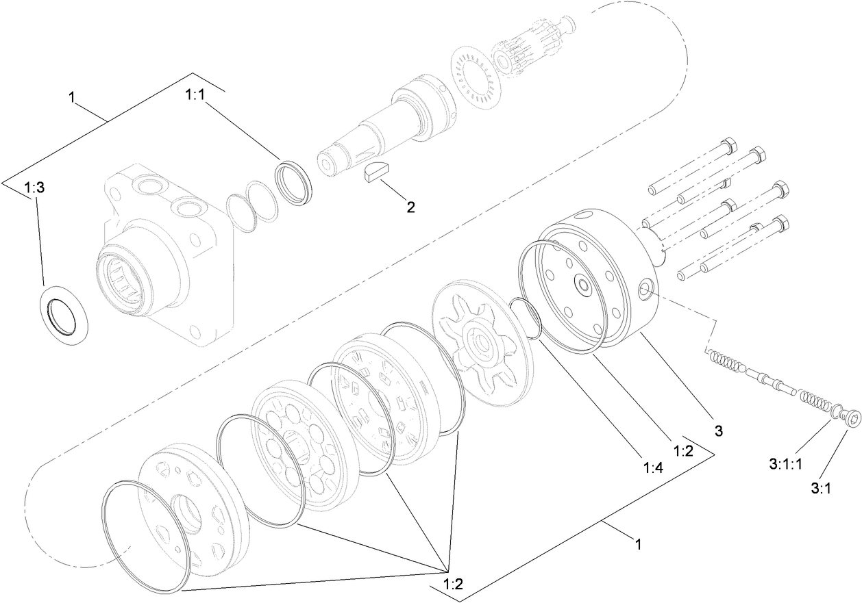 Hydraulic Motor Assembly No. 108-2947