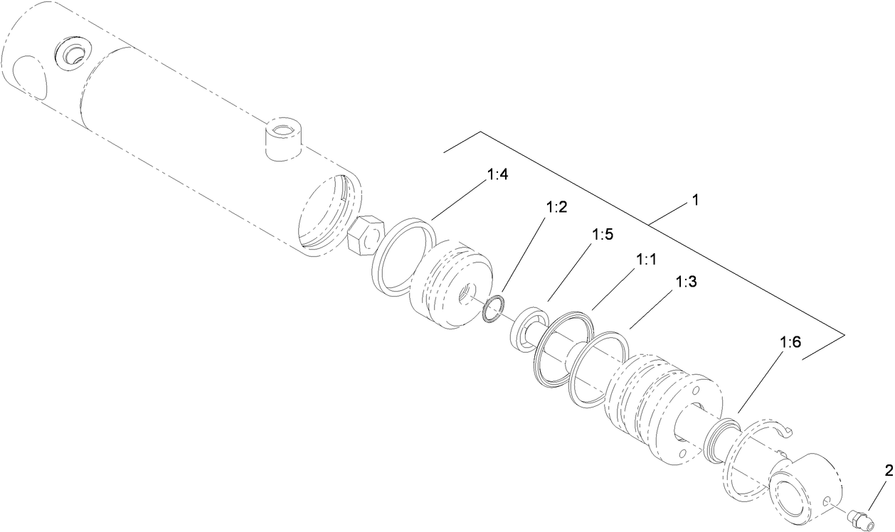 Hydraulic Lift Cylinder Assembly No. 115-5647