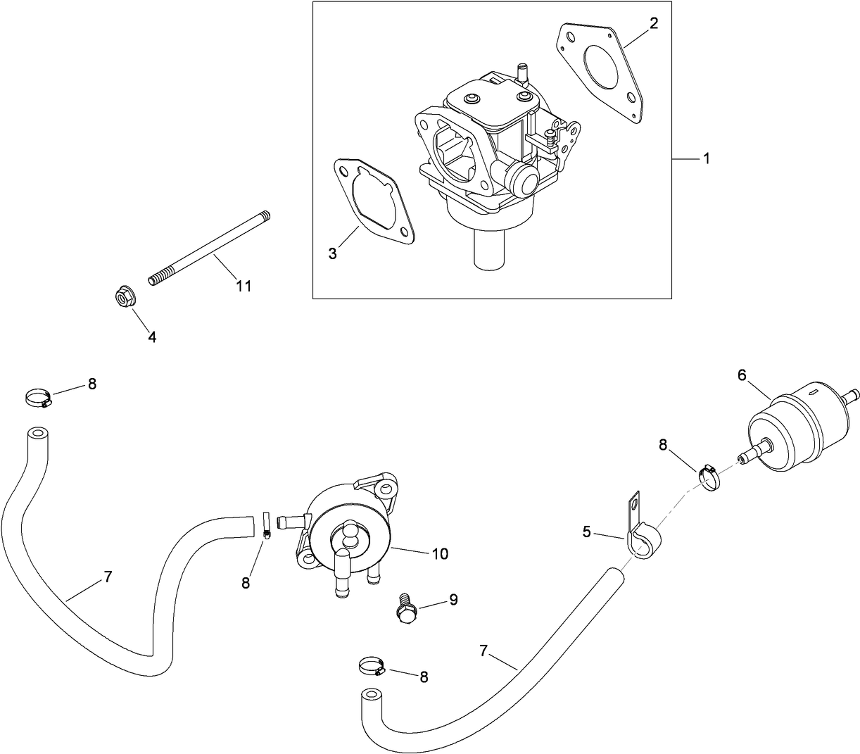 Fuel System Assembly  Kohler SV820-0015