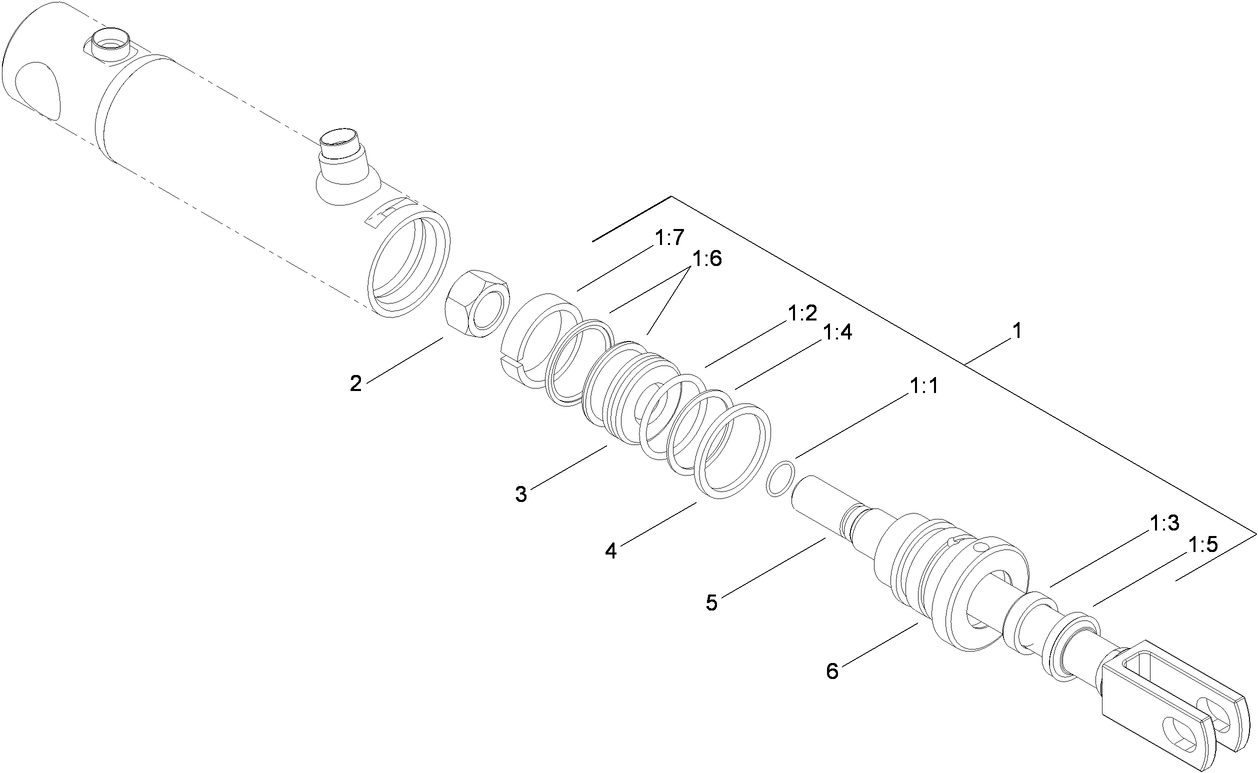 Hydraulic Cylinder Assembly No. 106-9064