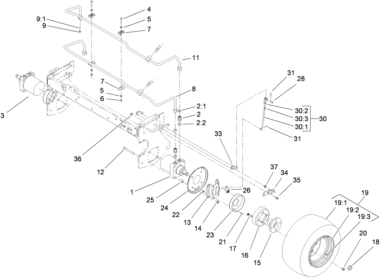 Front Wheel and Brake Assembly