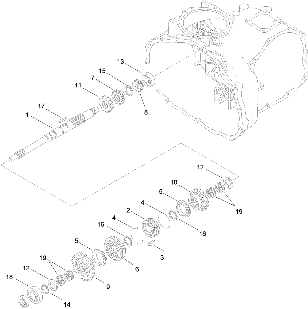Main Shaft Assembly Transaxle Assembly No. 115-7783