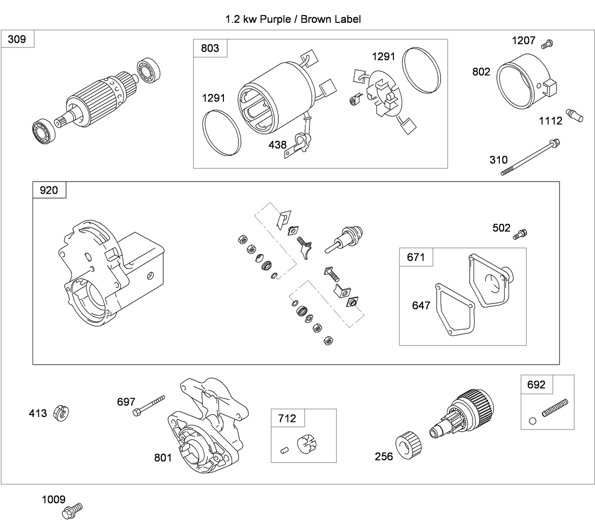 Starter Motor Assembly