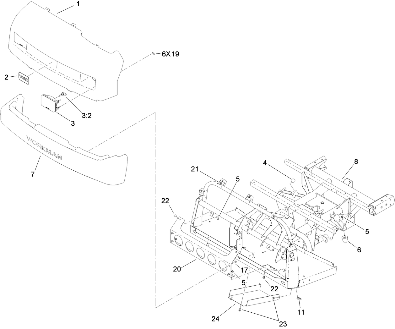 Hood and Bumper Assembly