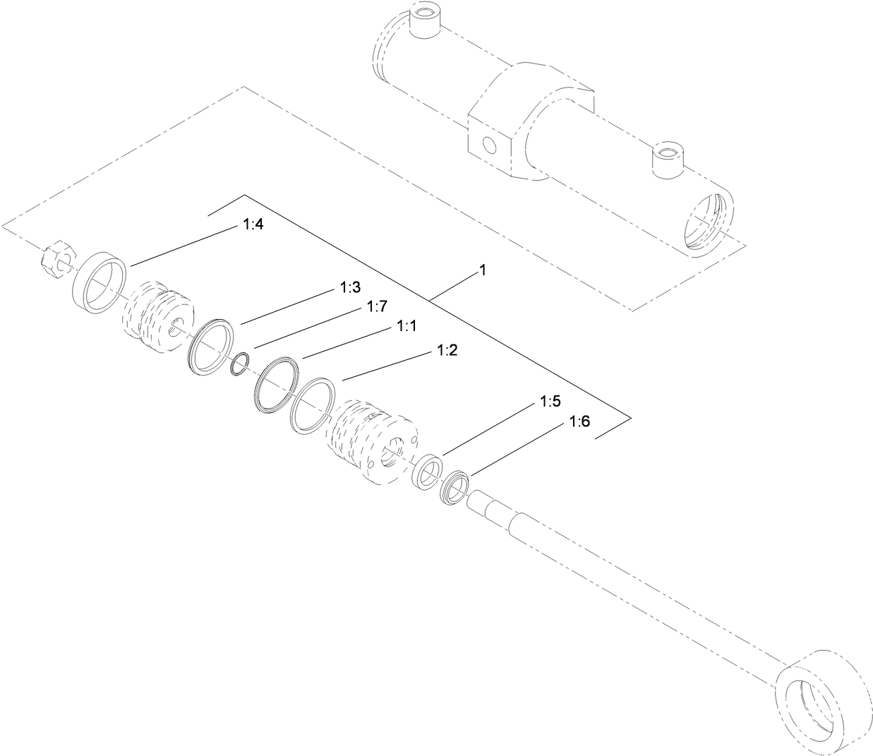 Hydraulic Cylinder Assembly No. 114-0620