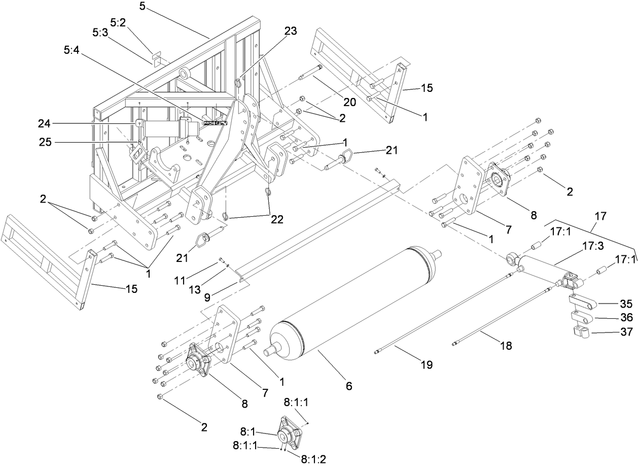 Frame and Roller Assembly