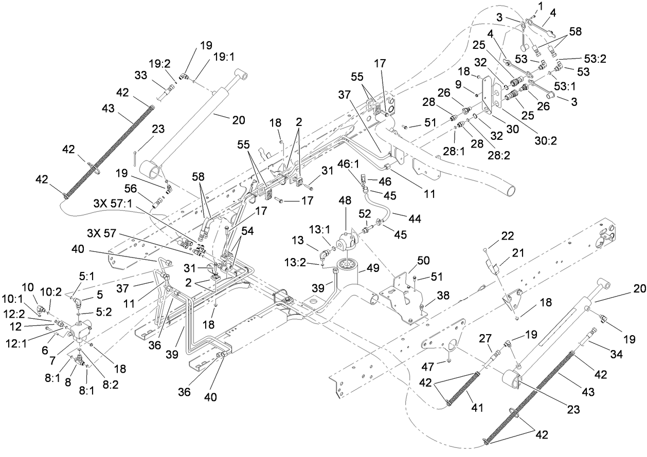 Lift Valve and Hydraulics Assembly