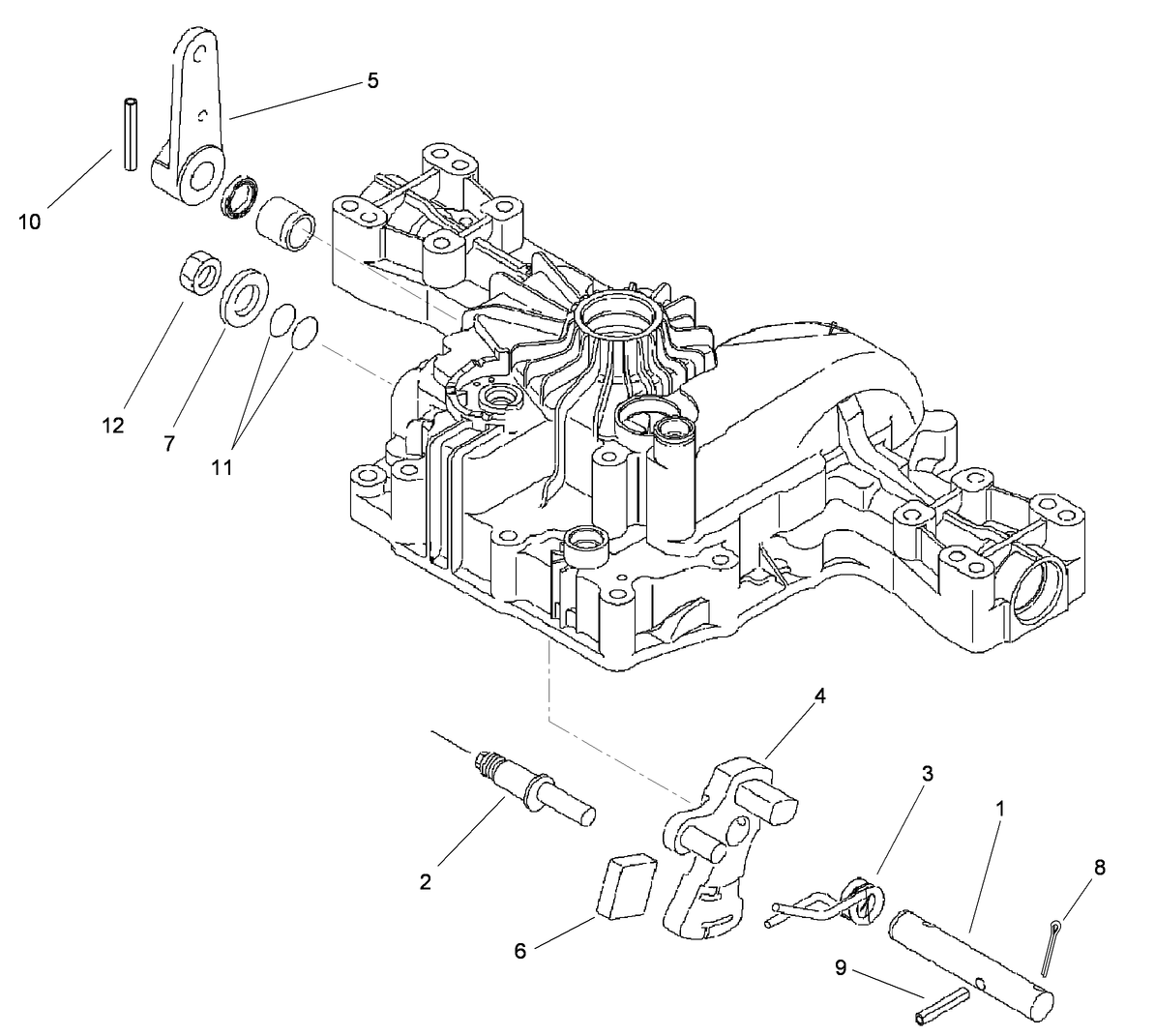 Control Shaft Assembly Transmission Assembly No. 114-3155