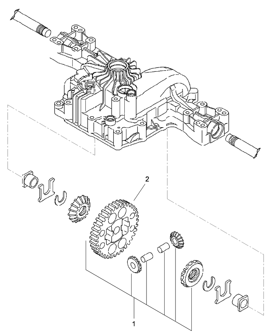 Differential Gear Assembly Transmission Assembly No. 114-3155