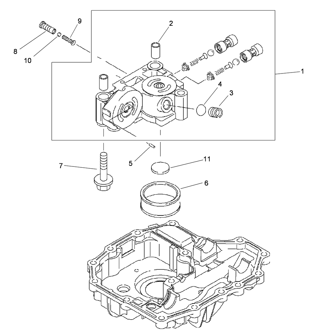Center Case Assembly Transmission Assembly No. 114-3155