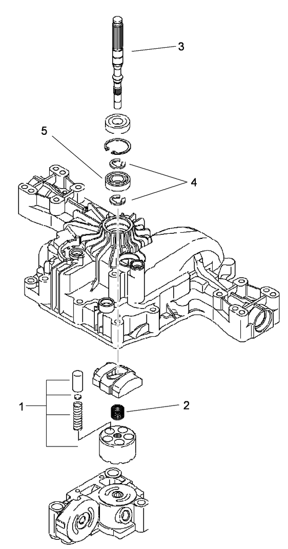 Pump Shaft Assembly Transmission Assembly No. 114-3155