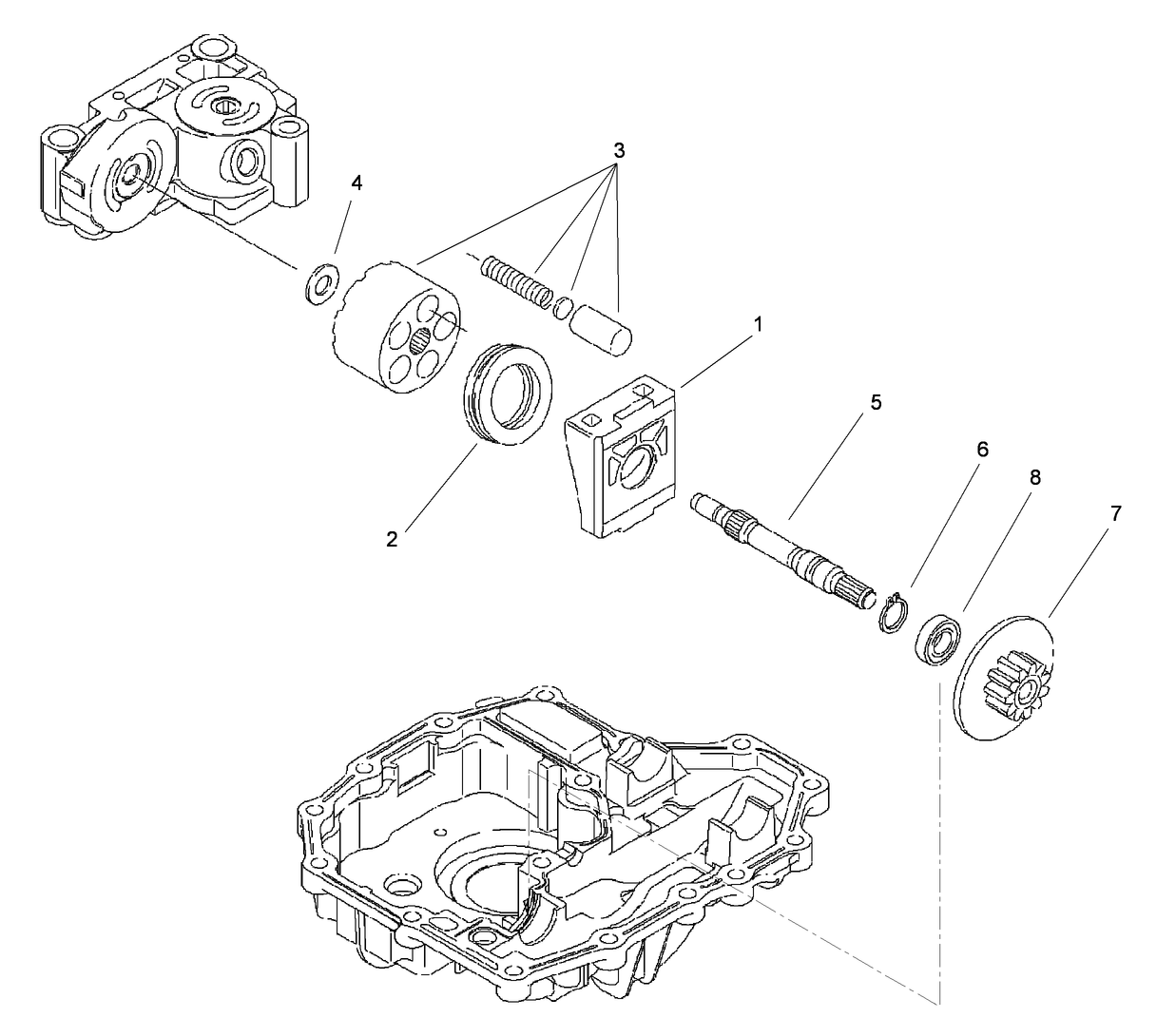Motor Shaft Assembly Transmission Assembly No. 114-3155