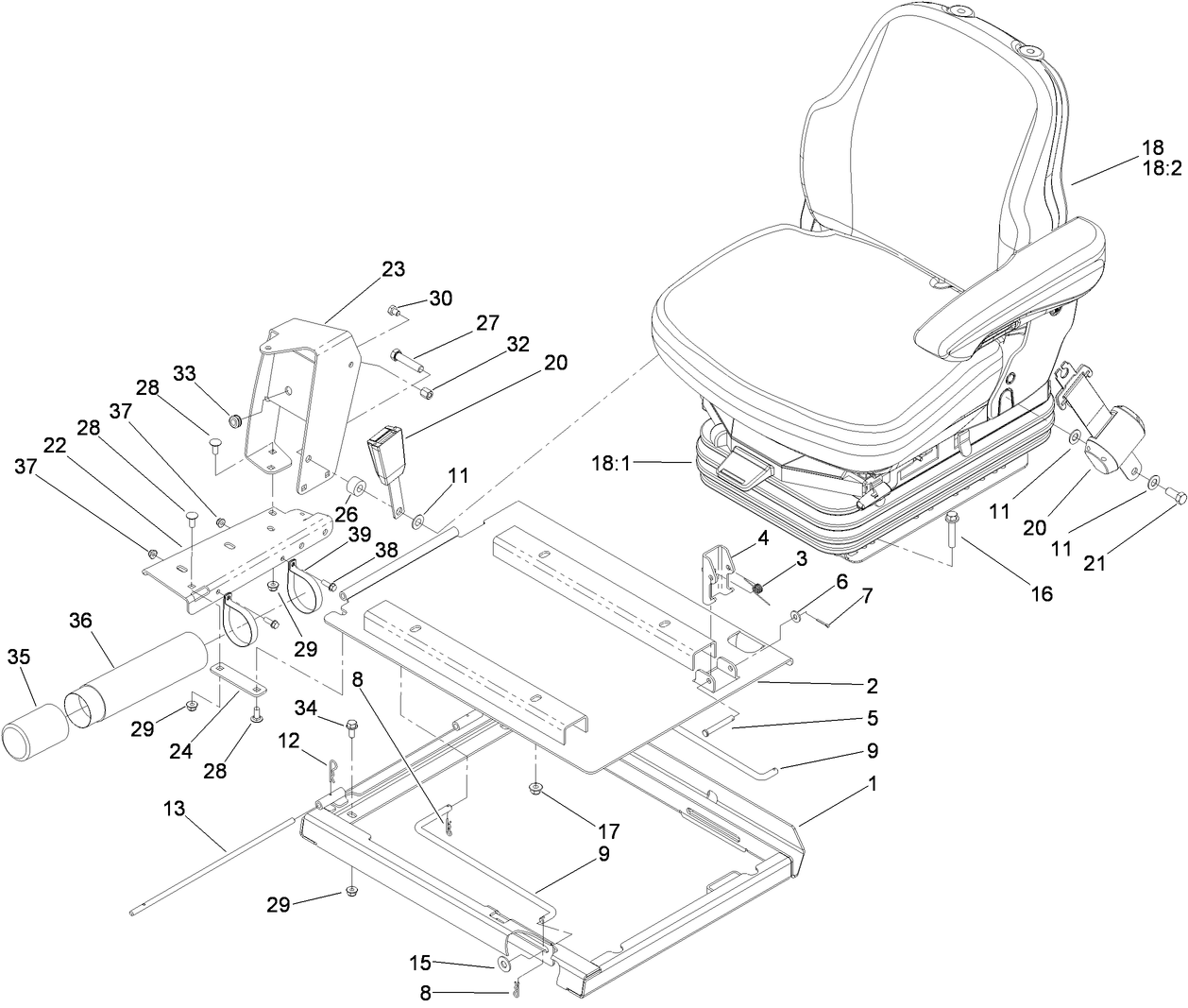 Seat and Frame Assembly