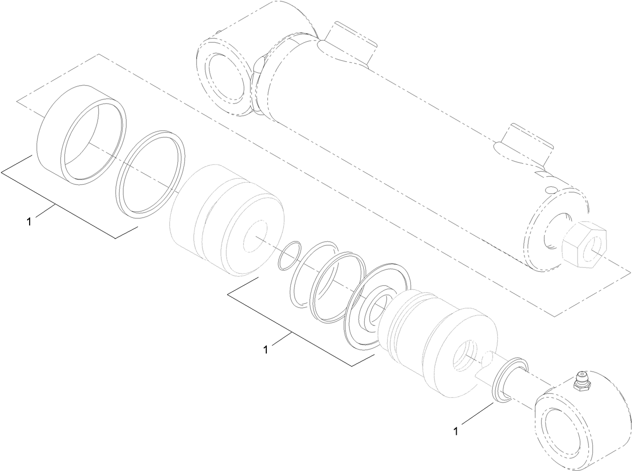 Hydraulic Cylinder Assembly No. 107-1980