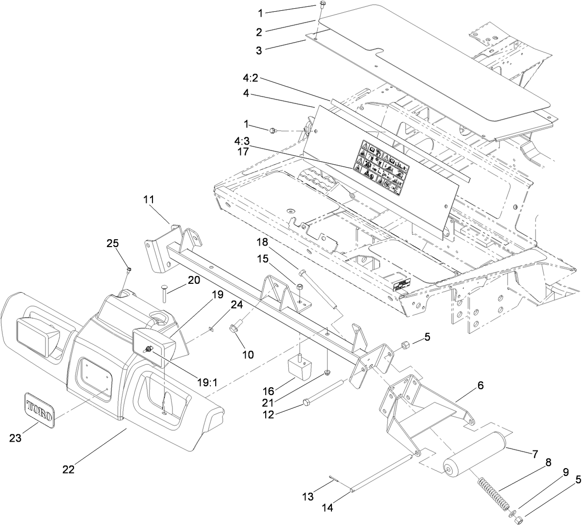 Front Shroud and Work Lights