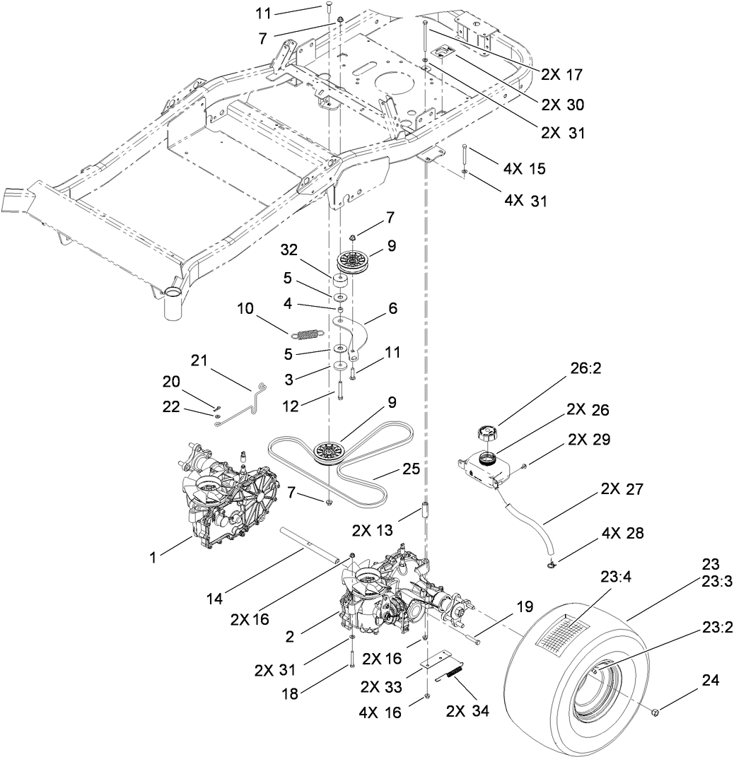 Parts – TITAN ZX6030 Zero-Turn-Radius Riding Mower | Toro