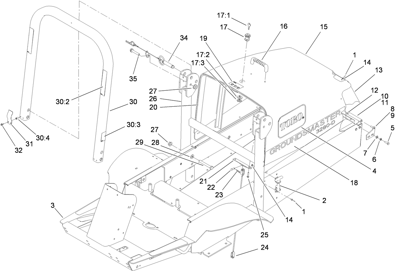 Frame and Hood Assembly