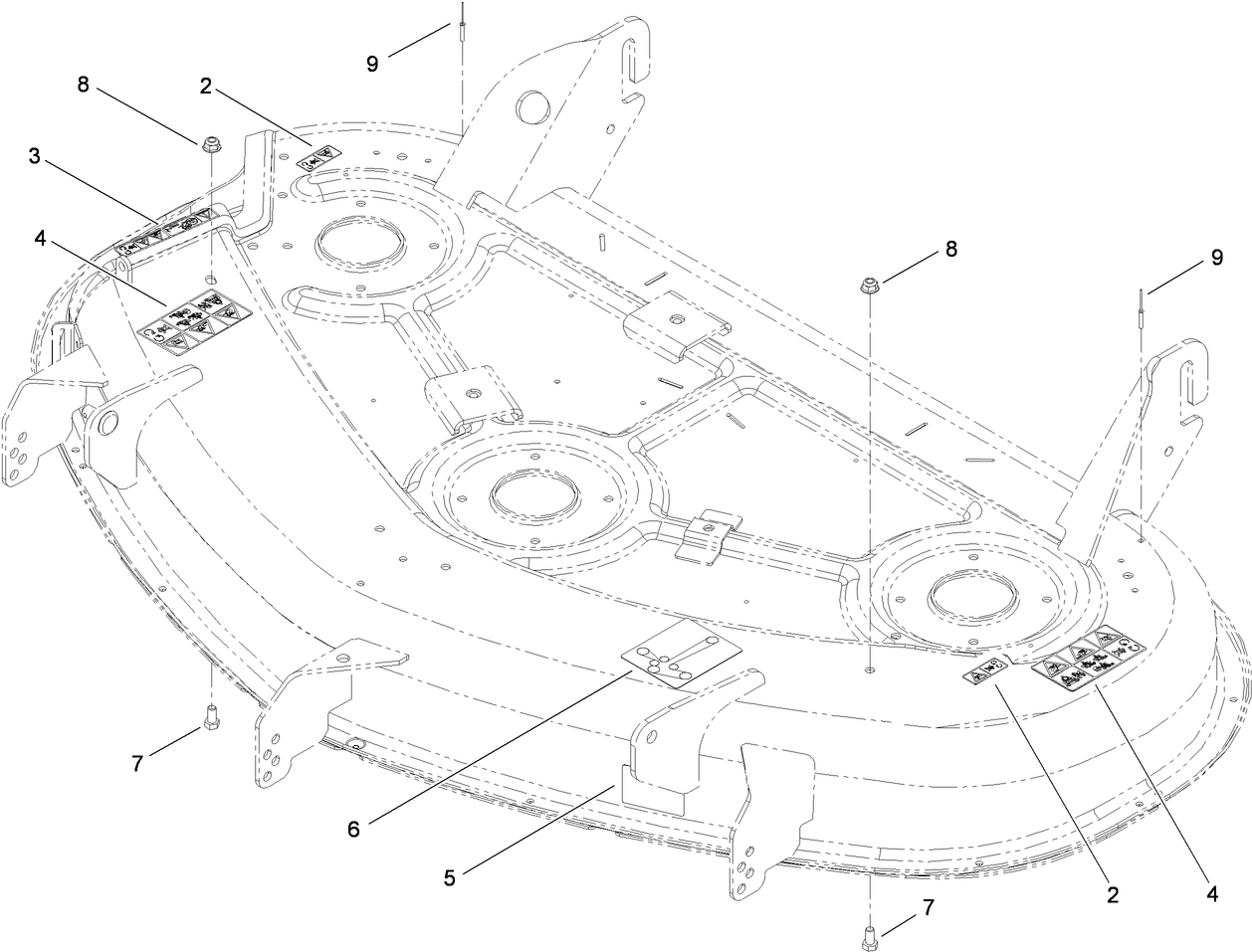 50 Inch Deck Decal Assembly No. 117-5373