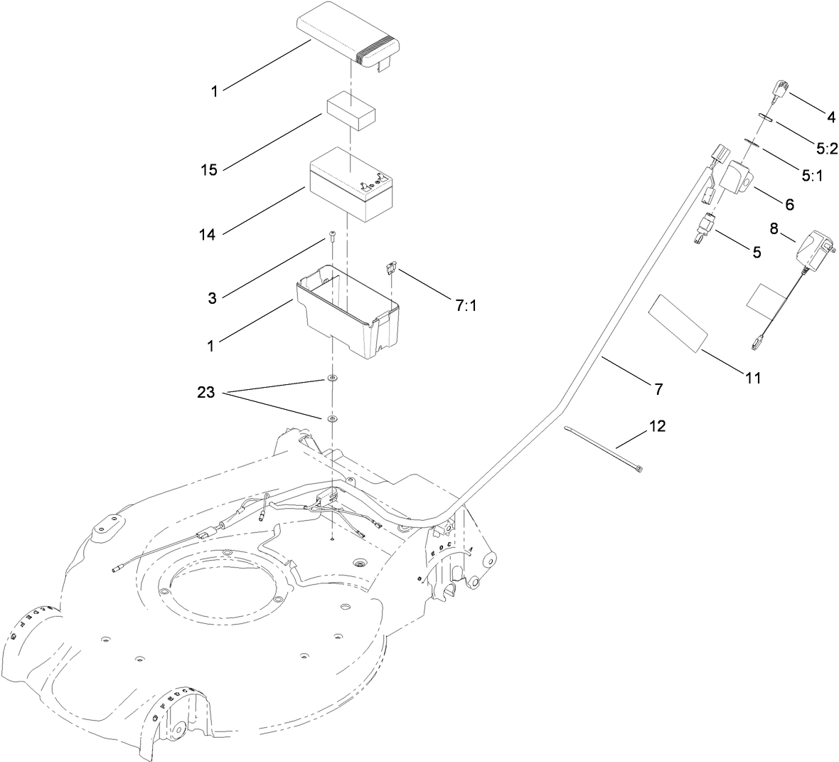 Battery and Harness Assembly