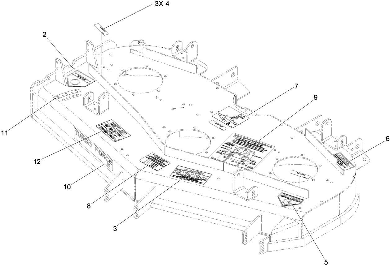 Deck Decal Assembly No.119-4205